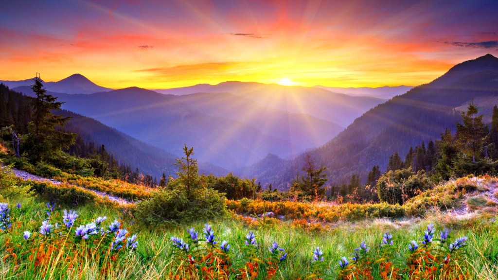 Colorado foothills at sunset — open sky and mountain layers